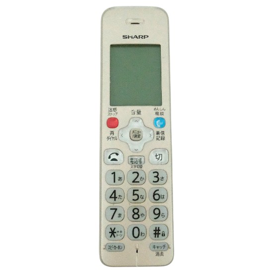 【中古】SHARP　コードレス電話機 増設子機　JD-KT520　ゴールド　本体のみ