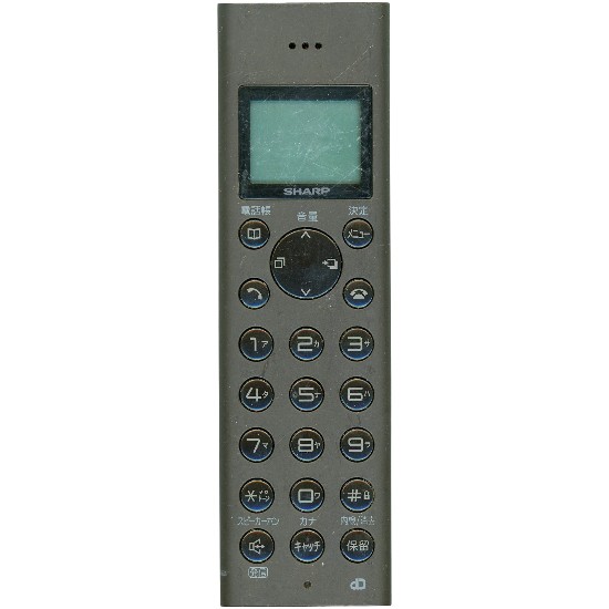 【中古】SHARP　増設子機　JD-K4C1-T　ブラウン　本体のみ