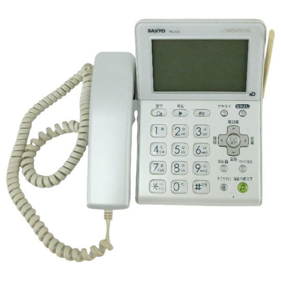 【中古】SANYO　留守番電話機 親機のみ　TEL-DJ8　本体のみ