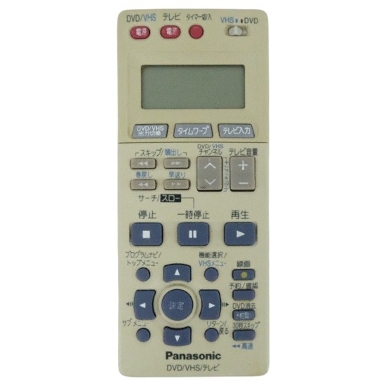 【中古】Panasonic　VHS・DVDリモコン　EUR7909KB0　本体いたみ