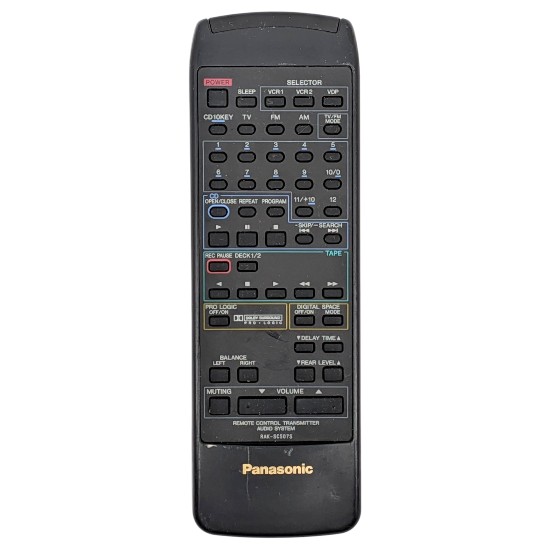 【中古】Panasonic　オーディオリモコン　RAK-SC507S