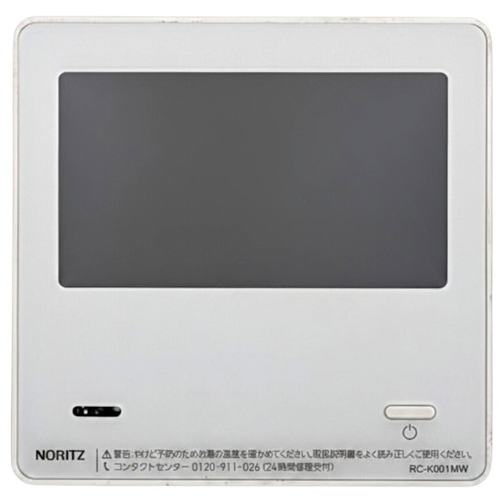 【中古】ノーリツ　給湯器用台所リモコン　RC-K001MW