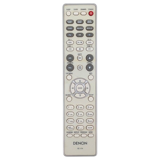 【中古】DENON　システムオーディオ RCD-N8用リモコン　RC-1174