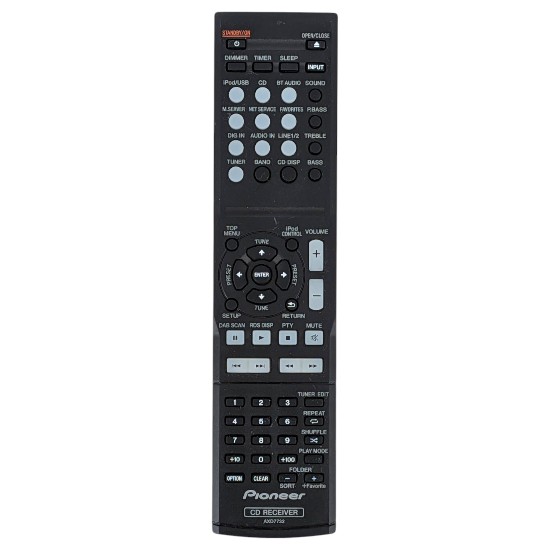 【中古】PIONEER　オーディオリモコン　AXD7732　電池カバーなし