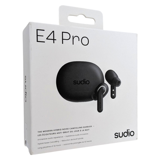 【中古】Sudio　ワイヤレスイヤホン　E4 Pro　SD-4001　ミッドナイトブラック　未使用