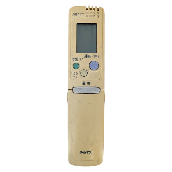 【中古】SANYO　エアコンリモコン RCS-SR2　本体いたみ