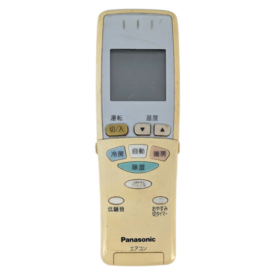 【中古】Panasonic　エアコンリモコン　A75C3342　本体いたみ