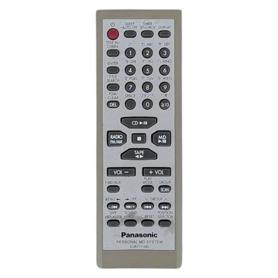 【中古】Panasonic　オーディオリモコン EUR7711090　本体いたみ