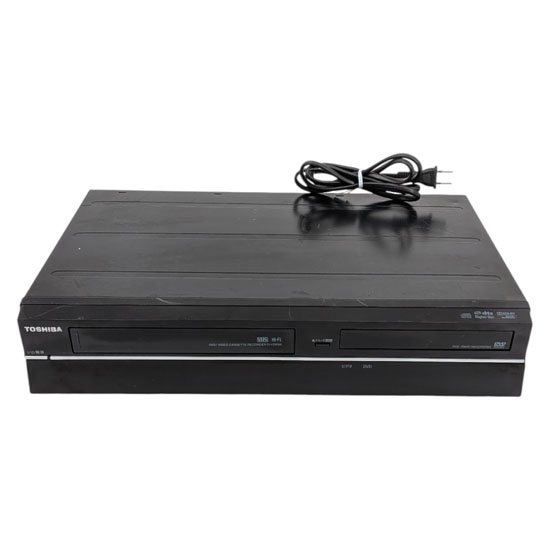 【中古】TOSHIBA　VTR一体型DVDレコーダー　D-VDR9K　リモコン付き　本体いたみ