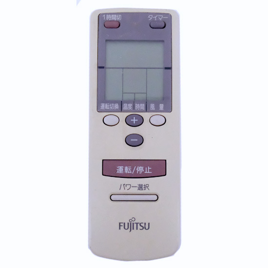 【中古】FUJITSU　エアコンリモコン AR-AB1　本体いたみ