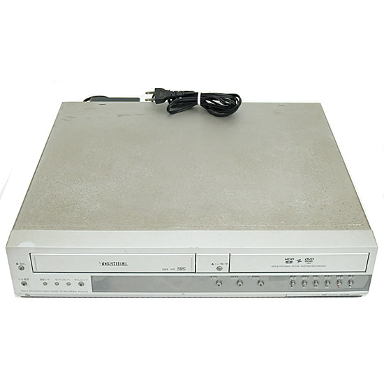 【中古】TOSHIBA　VTR一体型HDD&DVDビデオレコーダー　RD-XV34SJ　リモコン付き　本体・リモコンいたみ