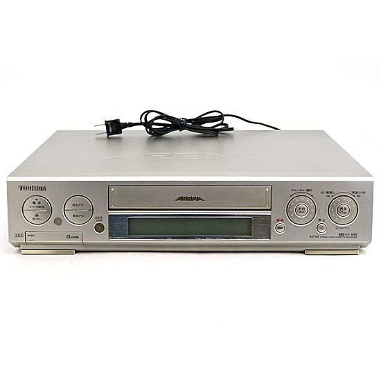【中古】TOSHIBA　ビデオデッキ　A-F100　リモコン付き　リモコンいたみ