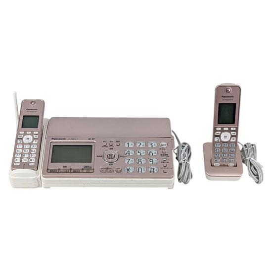 【中古】Panasonic　デジタルコードレス普通紙ファクス(子機1台) おたっくす KX-PZ510DL-N　ピンクゴールド 元箱あり
