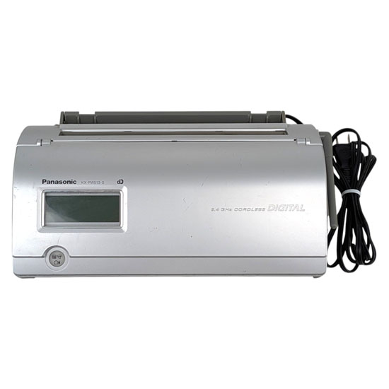 【中古】Panasonic　普通紙ファクス 親機のみ　KX-PW513-S　本体のみ