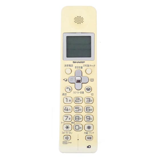 【中古】SHARP　増設子機　JD-KS25　バッテリーなし　本体いたみ