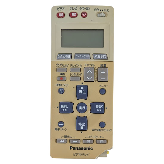 【中古】Panasonic　ビデオリモコン　EUR7906KH0　本体いたみ