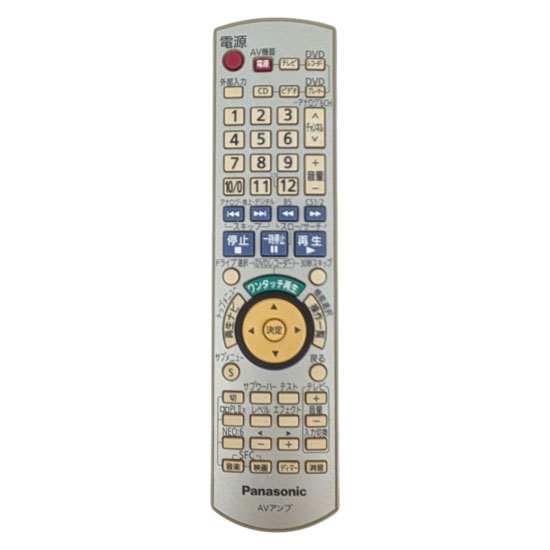 【中古】Panasonic　オーディオリモコン　EUR7662Y70