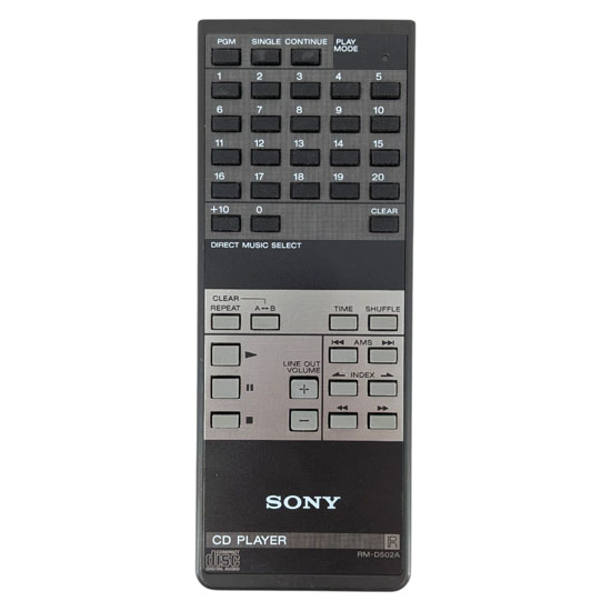 【中古】SONY　オーディオリモコン　RM-D502A　電池カバーなし