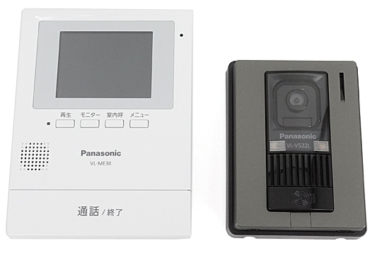 【中古】Panasonic　カラーテレビドアホン VL-SE30XLA　保証書・取扱説明書・施工説明書・モニター親機用ねじなし　未使用
