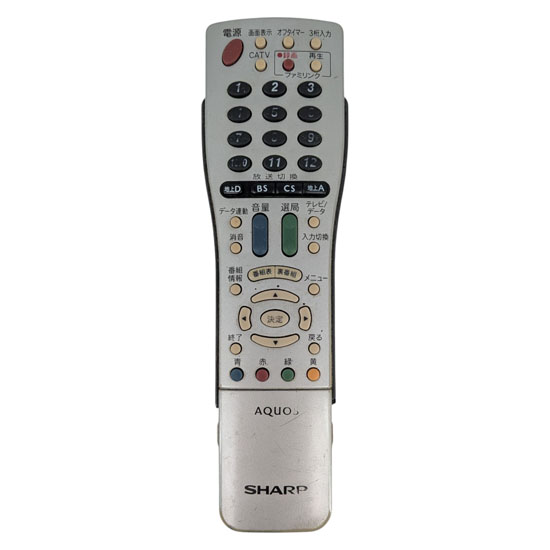 【中古】SHARP　テレビリモコン　GA765WJSA　本体いたみ
