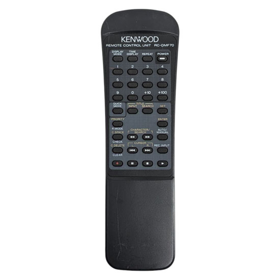 【中古】KENWOOD　オーディオ用リモコン　RC-DMF70