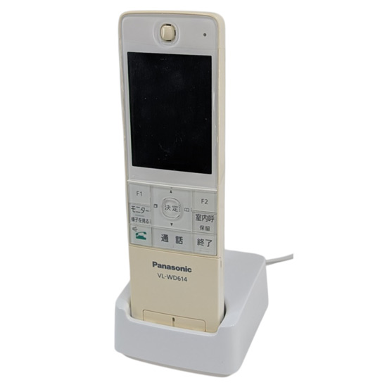 【中古】Panasonic　ワイヤレスモニター子機 VL-WD614　電池パックなし　本体いたみ