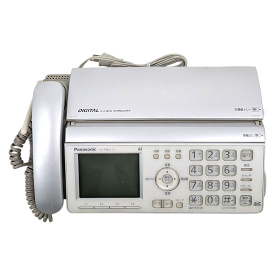 【中古】Panasonic　パーソナルファクス　KX-PW621-S　本体のみ　本体いたみ