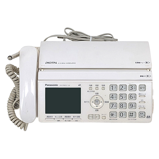 【中古】Panasonic　パーソナルファクス 親機　KX-PW521-W　本体のみ　いたみ