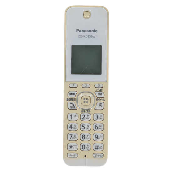 【中古】Panasonic　増設子機　KX-FKD508-W　本体のみ　本体いたみ
