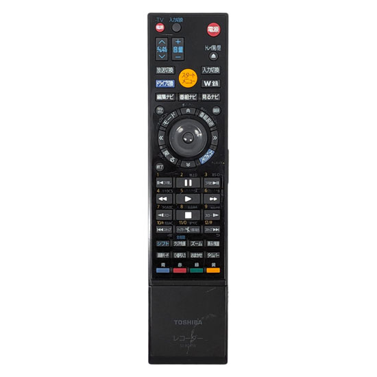【中古】TOSHIBA　ブルーレイレコーダー用リモコン SE-R0416(79105627)　本体いたみ