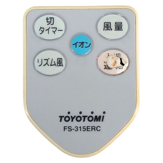 【中古】TOYOTOMI　扇風機用リモコン　FS-315ERC　本体いたみ