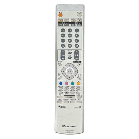 【中古】Pioneer　テレビリモコン　AXD1505　本体いたみ