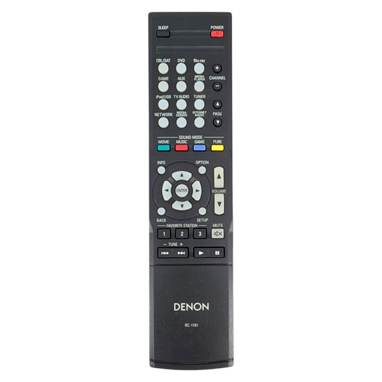 【中古】DENON　オーディオリモコン　RC-1181