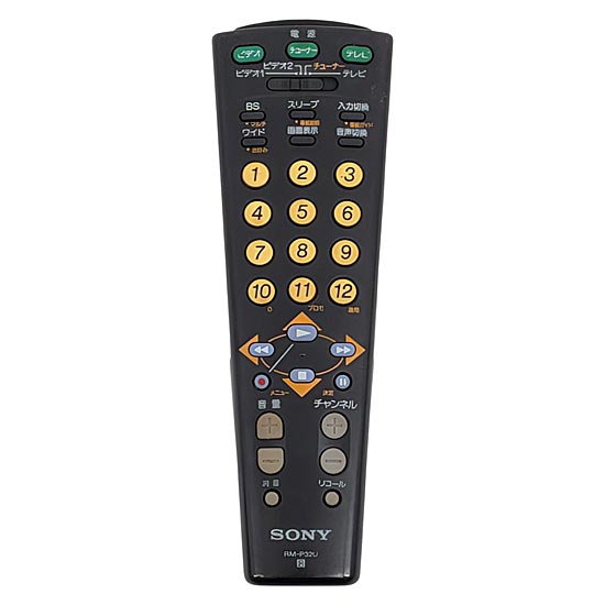 【中古】SONY　テレビリモコン　RM-P32U