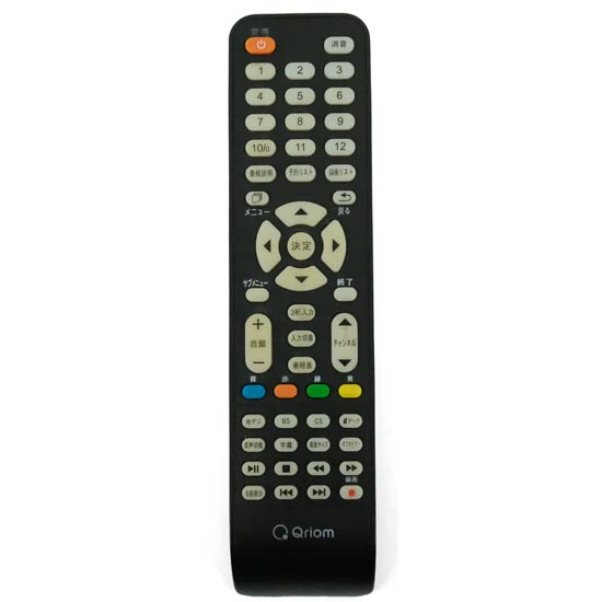 【中古】YAMAZEN　Qriom テレビリモコン QRT-RC06　本体いたみ