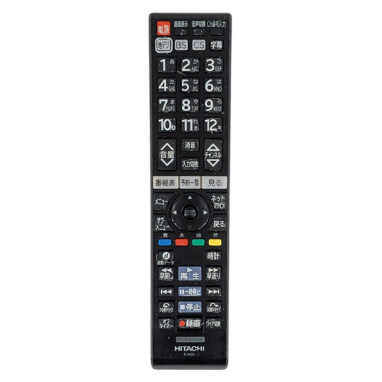 【中古】HITACHI　テレビリモコン　C-H28　本体いたみ