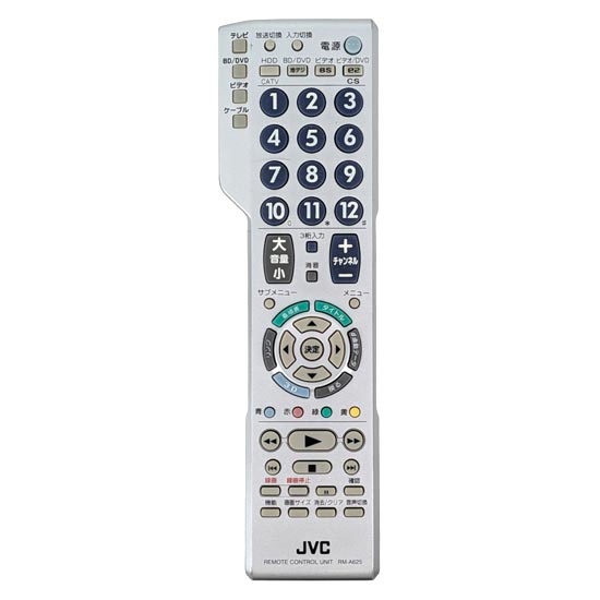 【中古】JVC　リモートコントローラー　RM-A625-S　シルバー