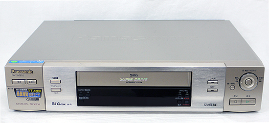 【中古】Panasonic　S-VHS ビデオデッキ NV-SVB10　リモコン付き