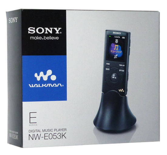 【中古】SONYウォークマン　NW-E053K　ピンク/4GB 元箱あり